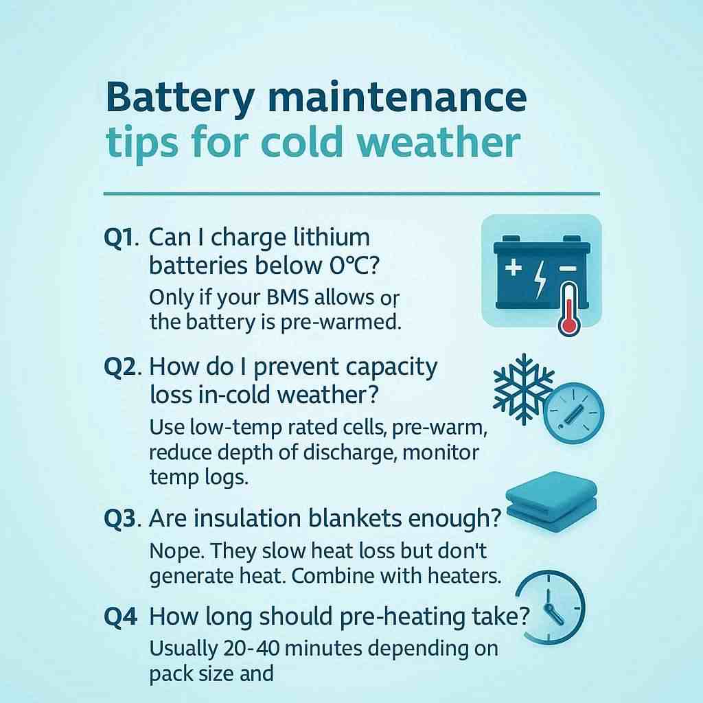 Battery Maintenance Tips for Cold Weather