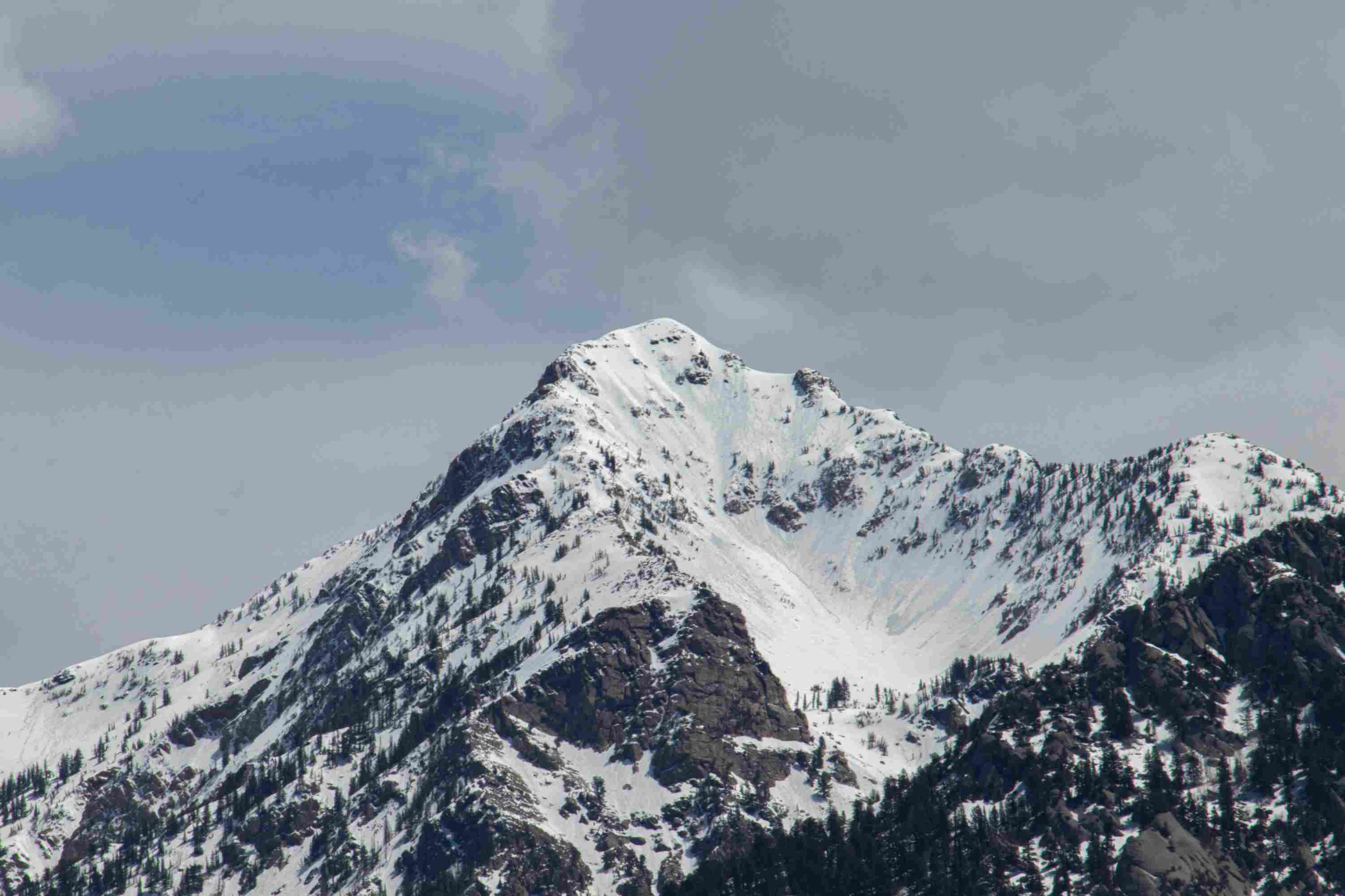 Utah in winter mountains